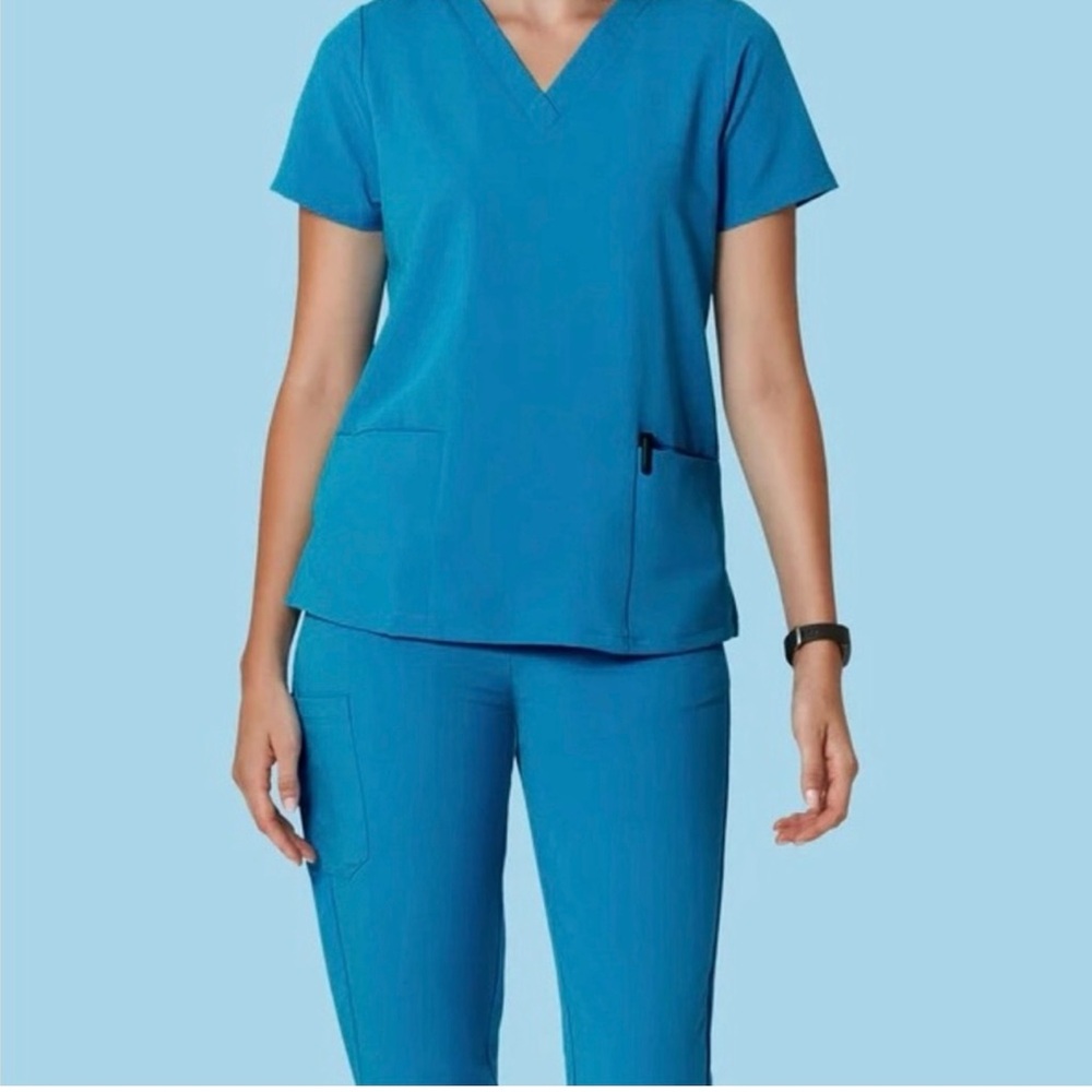 Electric Blue mandala Scrub Set